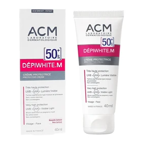 کرم ضد آفتاب spf 50 ای سی ام ACM مدل DEPIWHITE.M حجم 40 میل