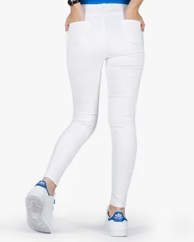 شلوار جین سفید جذب زنانه