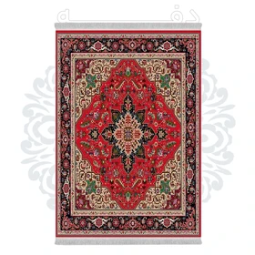 فرشینه از جنس پارچه هازان مخمل ترک طرح سنتی و مدرن برند دفه کد DHU238