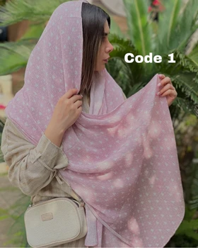 شال پلیسه برشکا صورتی پودری وارداتی 4418