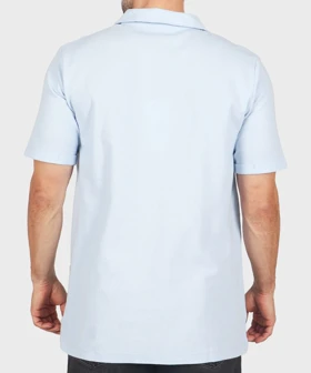 تیشرت یقه شکاری مردانه ساده 1741