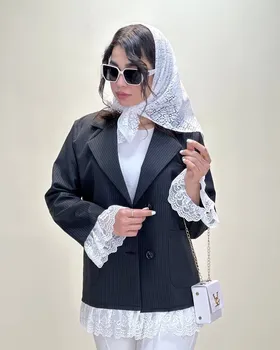 مانتو آستین گیپور