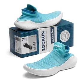 کتانی راحتی میجز جزبا آبی - Jazba Mijaz Sockün Blue Raspberry