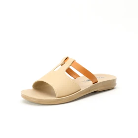 دمپایی چرم زنانه پاما مدل تیموتی