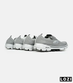 کتانی طبی مردانه و زنانه طوسی اسکیچرز SKECHERS