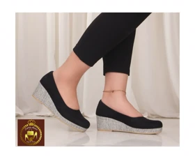 کفش لژدار حصیری زنانه