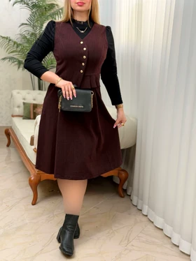 پیراهن چین‌دار کاترینا 3588