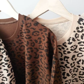 تیشرت باکسی پلنگی