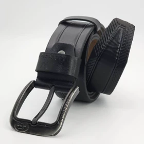 کمربند مردانه چرم مصنوعی (فوم درجه یک) (مشکی1)