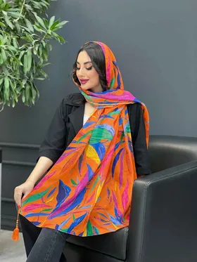 شال منگوله‌دار آبرنگی