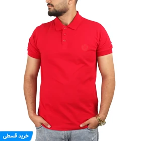 تیشرت مردانه جودون یقه دار (قرمز)