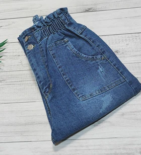 شلوار جین مدل مام فیت کد 10143