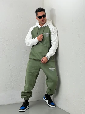 ست مردانه هودی و جاگر گلدوزی