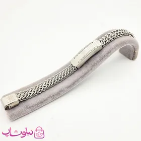 دستبند مردانه زنجیری رولکس نقره ای