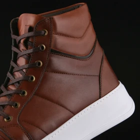 نیم بوت مردانه چرم یلسان مدل بایا کد 509-GN