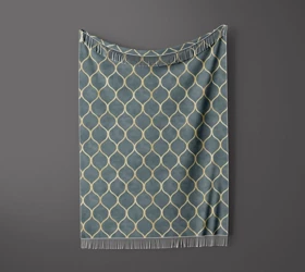شال مبل ریش دار sofa shawl 76