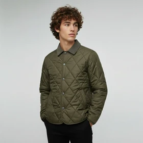 کاپشن طرح لوزی یقه کبریتی 88300