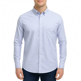 پیراهن آستین بلند ساده مردانه برندمد مدل 1420293