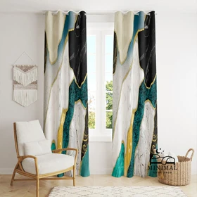 پرده اسپرت طرح ماربل مدل W4881