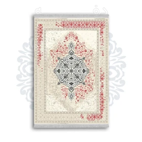 *جدید* فرشینه از جنس پارچه شانل مخمل ترک طرح فانتزی برند دفه کد 1457
