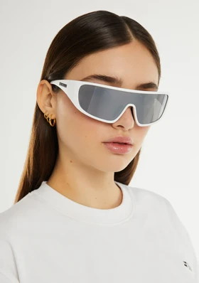 عینک آفتابی دی فرانکلین مدل D.franklin Nell Matt White / Silver Revo