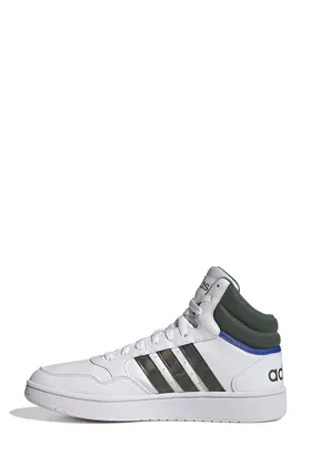 کفش کتانی بلند مردانه سفید HOOPS 3.0 MID
