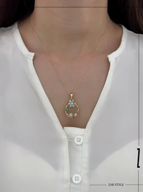 نیم‌ست حلقه گل میناکاری