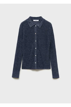 ژاکت کش باف پشمی زنانه اورجینال منگو mango