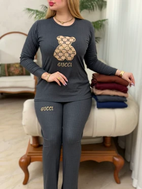 بلوز شلوار تدی گلدوزی 3676