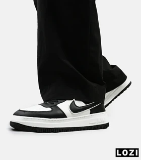 کفش کتانی مردانه و زنانه مشکی سفید نایک NIKE AIR FORCE