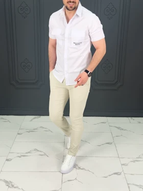پیراهن 040902 JACK&JONES سفید