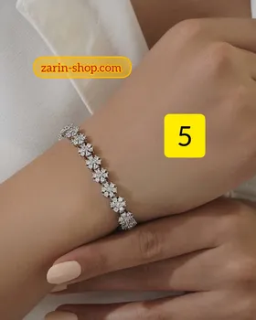 دستبند جواهری نگینی زنانه