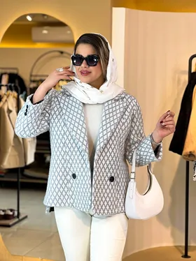 کت لمزور چاک‌دار طوسی 120303