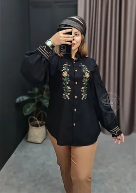 شومیز مانتویی روجا