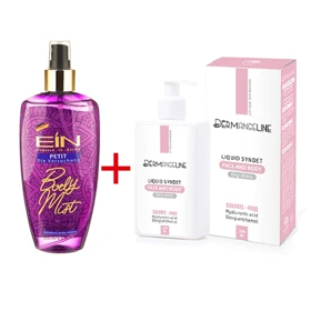 باندل کرم ژل پاک کننده صورت و بدن خشک درمنجلین بادی اسپلش PETIT