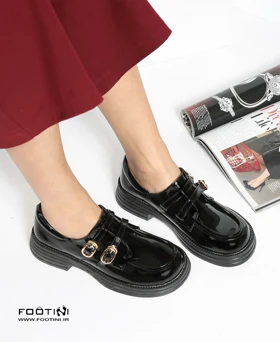 کفش کالج لوفر زنانه LVL two buckles