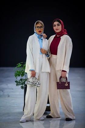 مانتو شلوار لینن 3 دکمه زارا