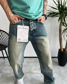شلوار نیم بگ شست خاص ساده Balenciaga