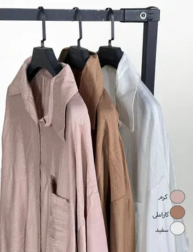 مانتو بغل دکمه سلین کد : 100322