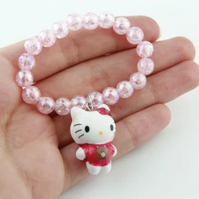 کش مو دخترانه مرواریدی مدل کیتی (صورتی)