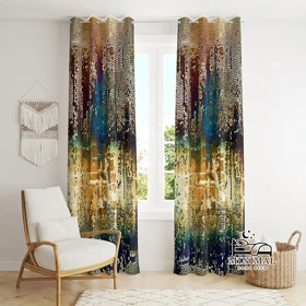 پرده اسپرت طرح ماربل مدل W4947