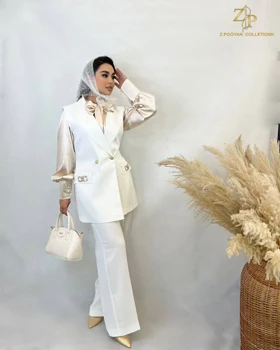 ست وست و شلوار زنانه کرپ مجلسی ماهلی