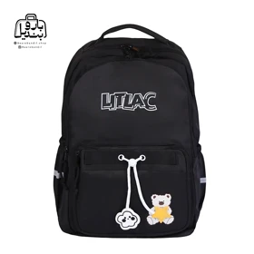 کوله‌پشتی مدرسه لیتلاک Litlac کد 0761 (مشکی)