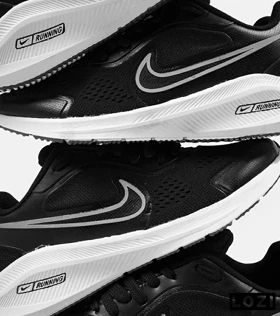 کفش کتانی بزرگ پا مشکی سفید نایک NIKE PEGASUS V10