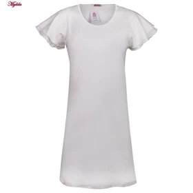 سارافون زنانه کوزا مدل آستین چین‌دار سفید کد 9230