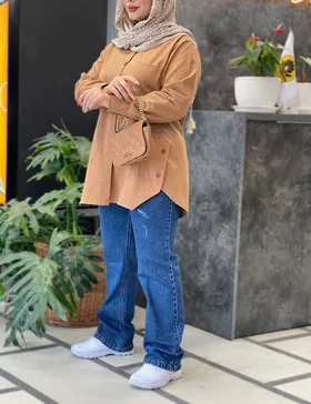 مانتو لینن نازنین کد : 100243