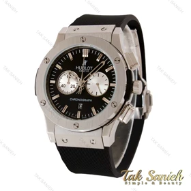 ساعت هابلوت مردانه سه موتوره نقره ای مشکی پاندا Hublot-4896-G