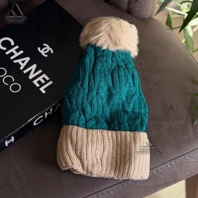 کلاه بافتنی رنگی Beanie Hat HA160 (کرم)
