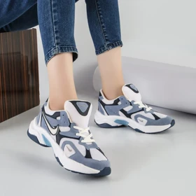 کفش و کتانی زنانه مدل نایک NIKE رنگ سفید سرمه ای