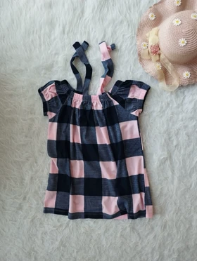 بلوز عروسکی چهارخونه زنانه کد 4030103